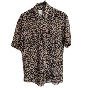 Zara Leopard print shirt